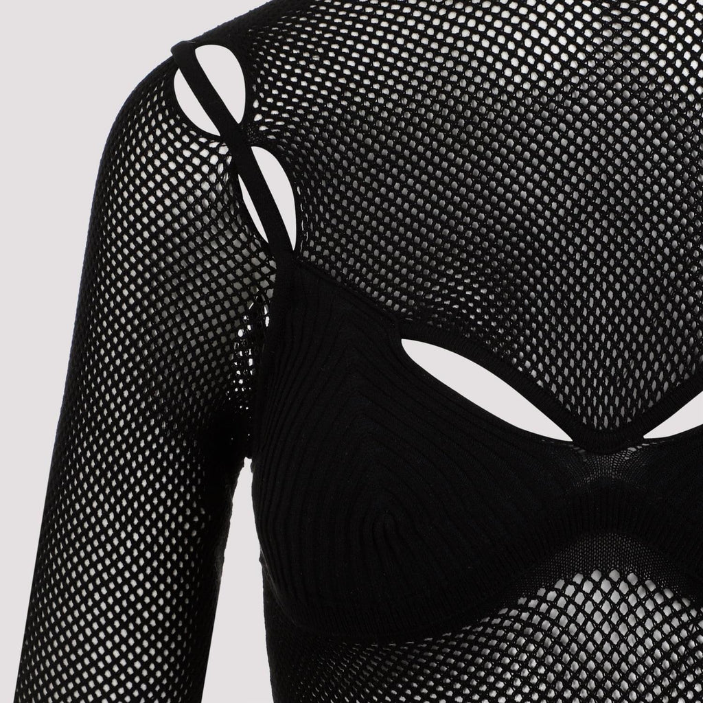 Off White Net Arrow Bralette Top Women