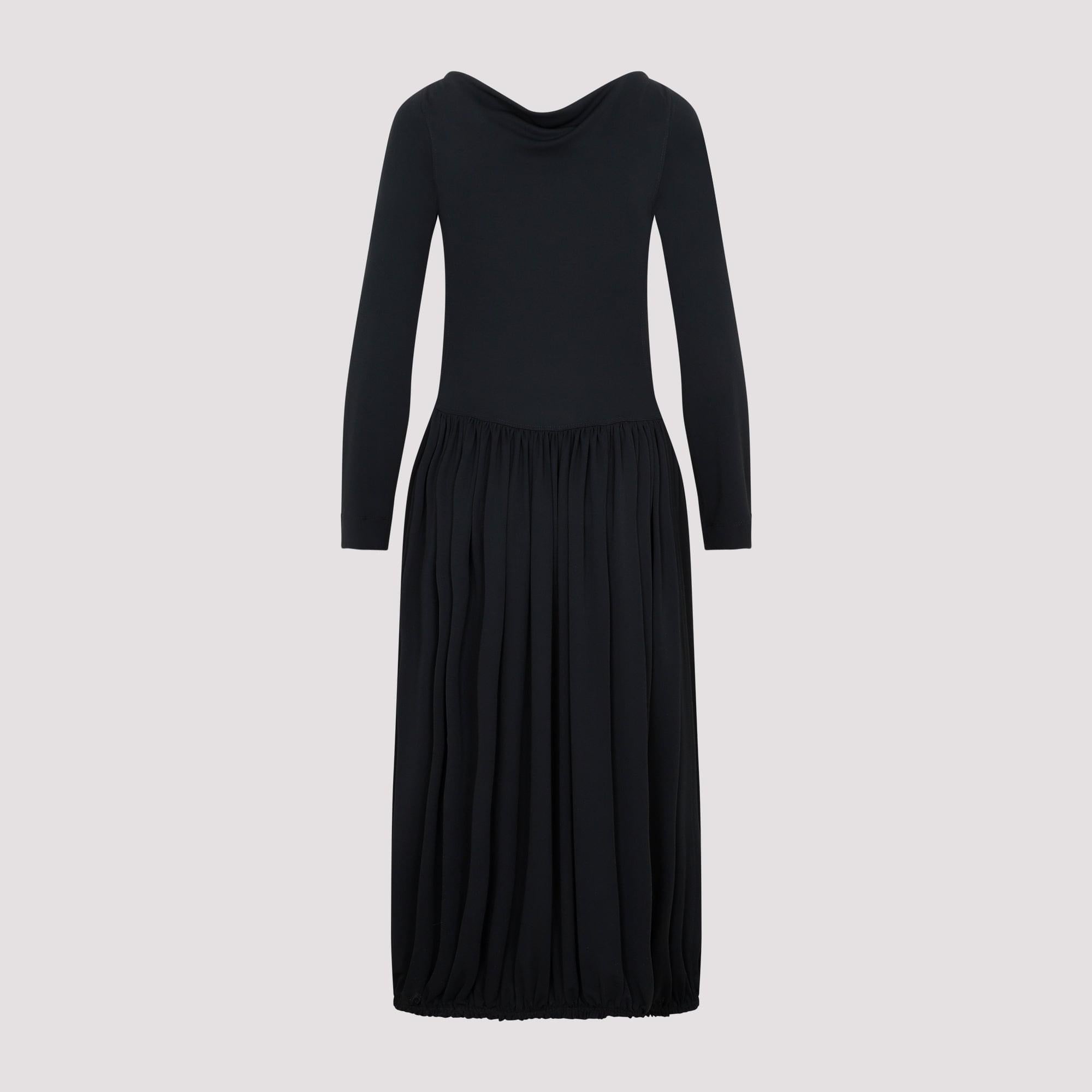 Lanvin Ls Drape Midi Dress Women