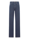 Miu Miu Women Embroidered-Logo Flock Jeans