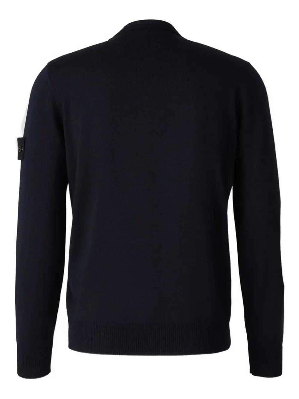 Stone Island Men Lightweight Wool Crew Neck Pullover