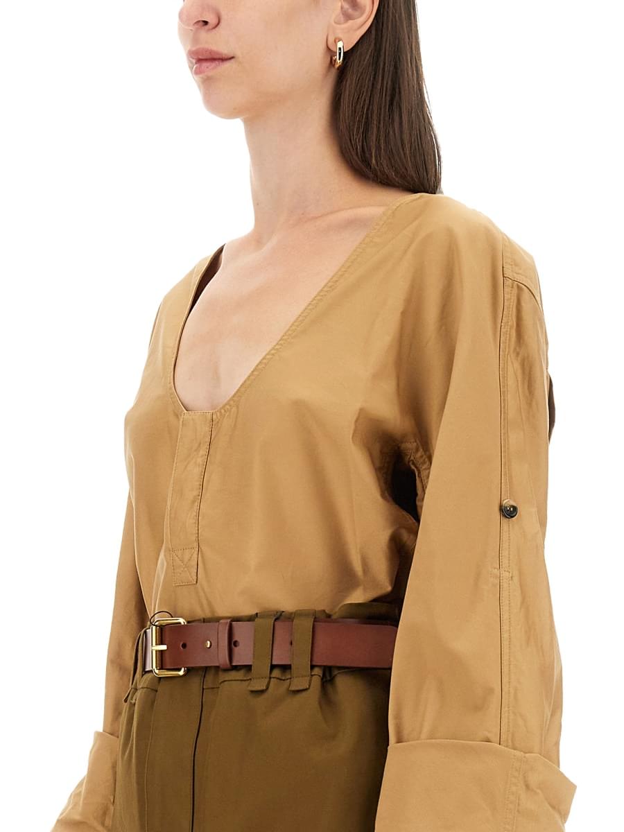 Saint Laurent Women Blusa Henley