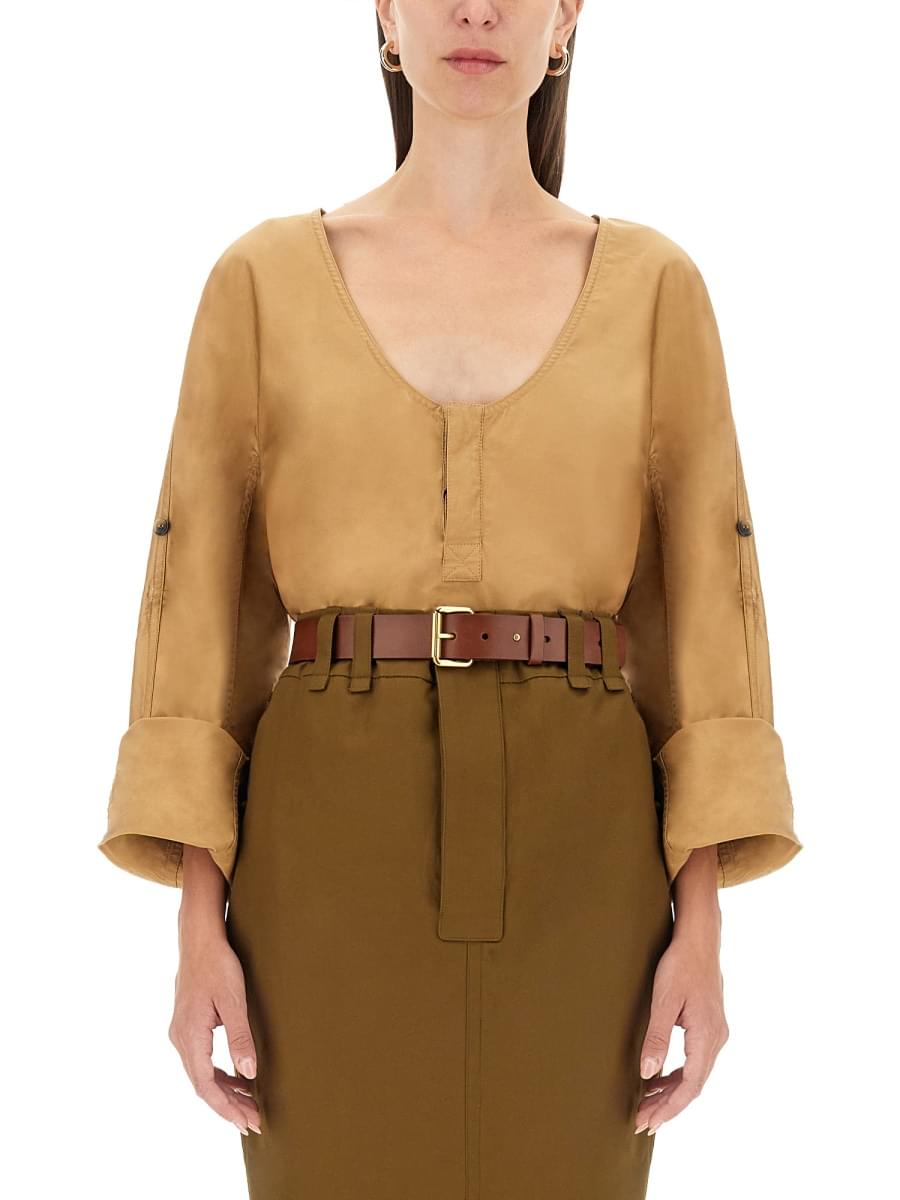 Saint Laurent Women Blusa Henley