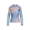 Jean Paul Gaultier Mesh Printed "Air" Long Sleeves Top Women