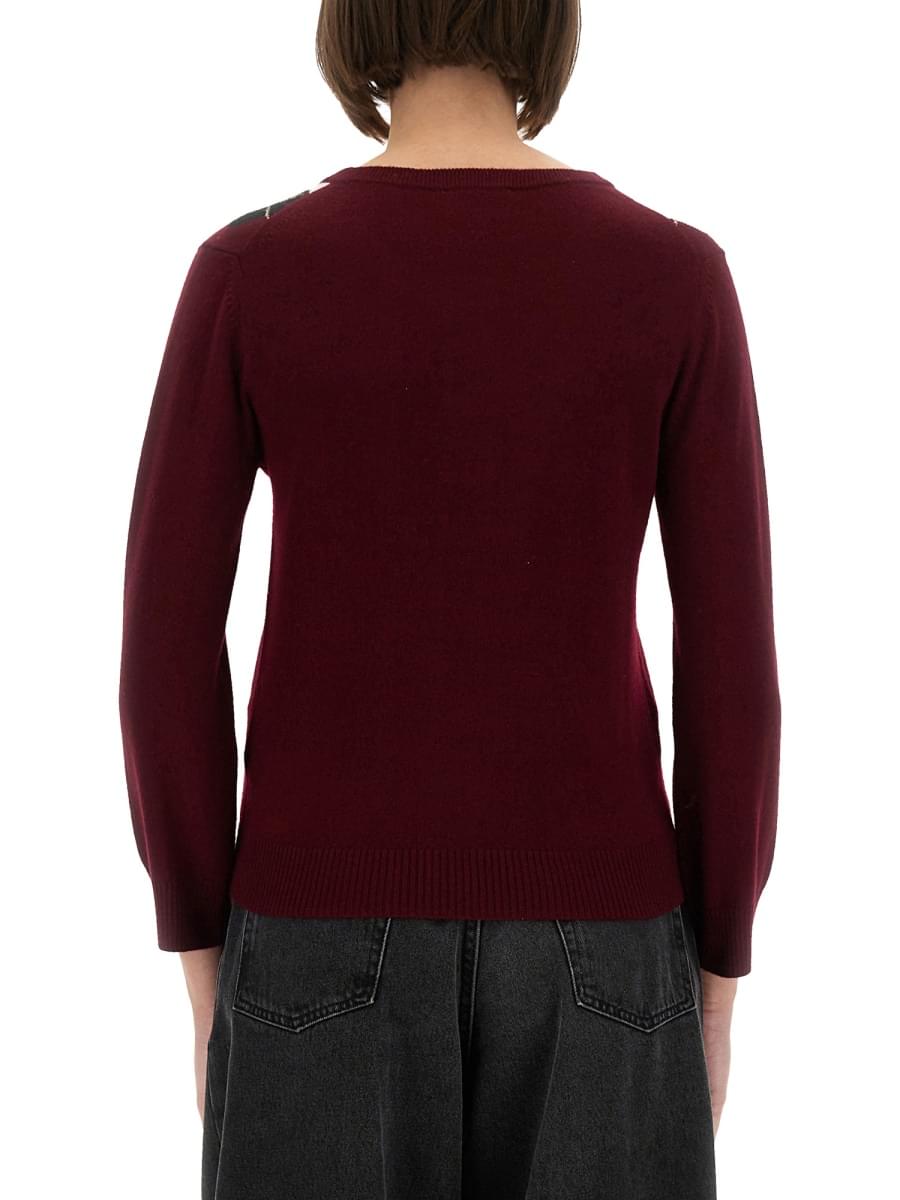 Ganni Women Jacquard Cashmere Cardigan