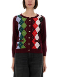 Ganni Women Jacquard Cashmere Cardigan