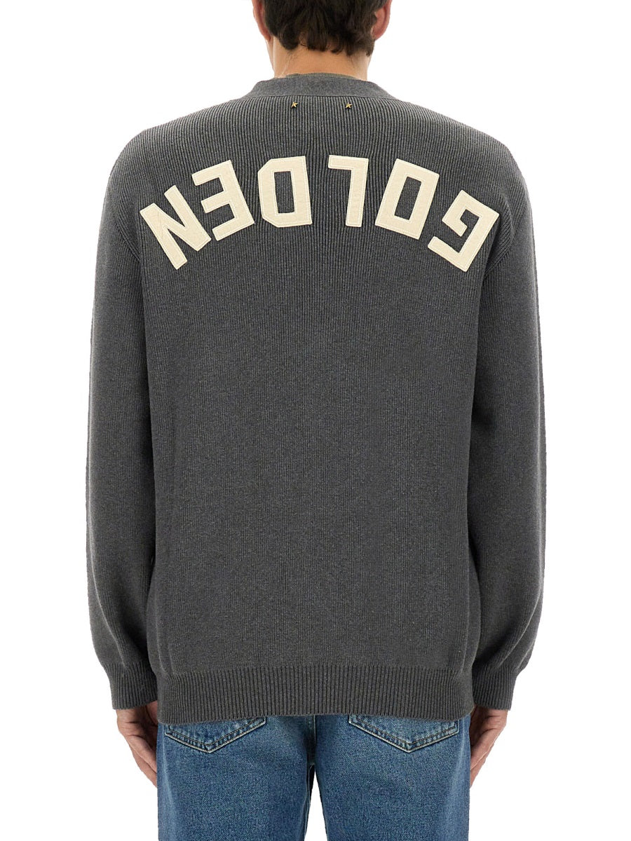 Golden Goose Men Logo Lapel Cardigan