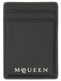 Alexander Mcqueen Men Magnetic Card Holder With Logo