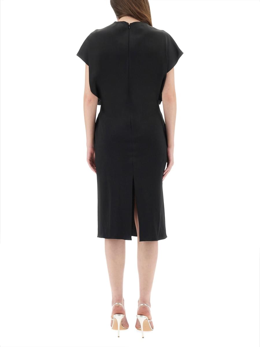 Stella Mccartney Women Midi Dress With Wing Sleeves