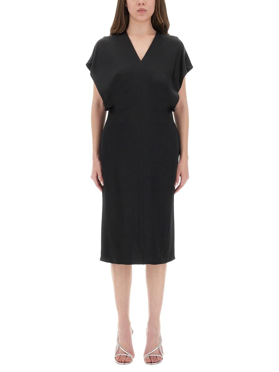 Stella Mccartney Women Midi Dress With Wing Sleeves