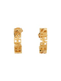 Versace Women Logo Hoop Earrings