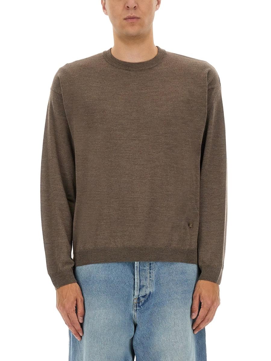Moschino Men Wool And Silk Pullover