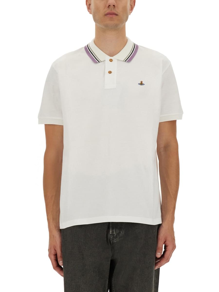 Vivienne Westwood Men Classic Cotton Pique Polo Shirt