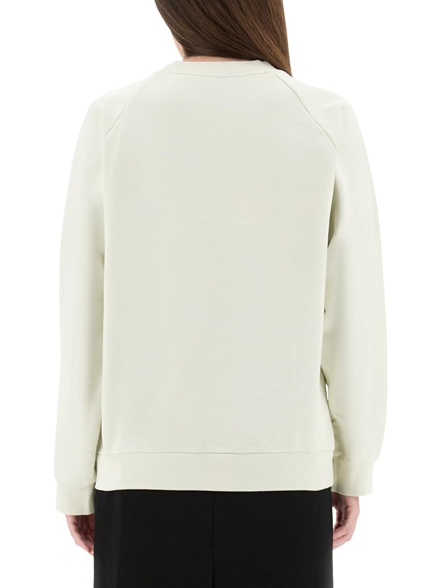 Marni Women White Cotton Sweatshirt With Tulip Print