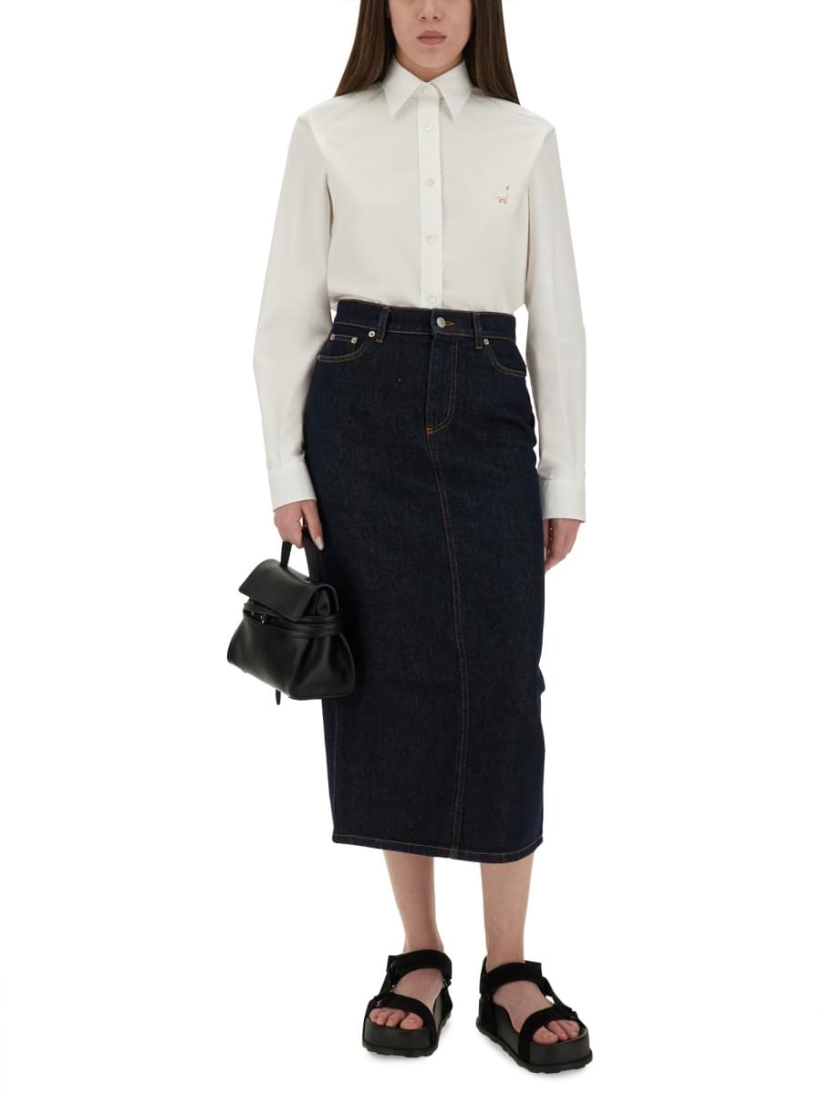 Moschino Women Shirt With "Goose" Embroidery