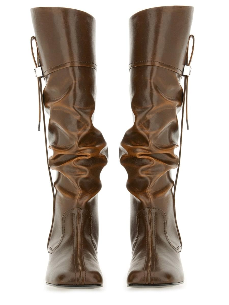 Ganni Women Slouchy Boot "Butterfly"