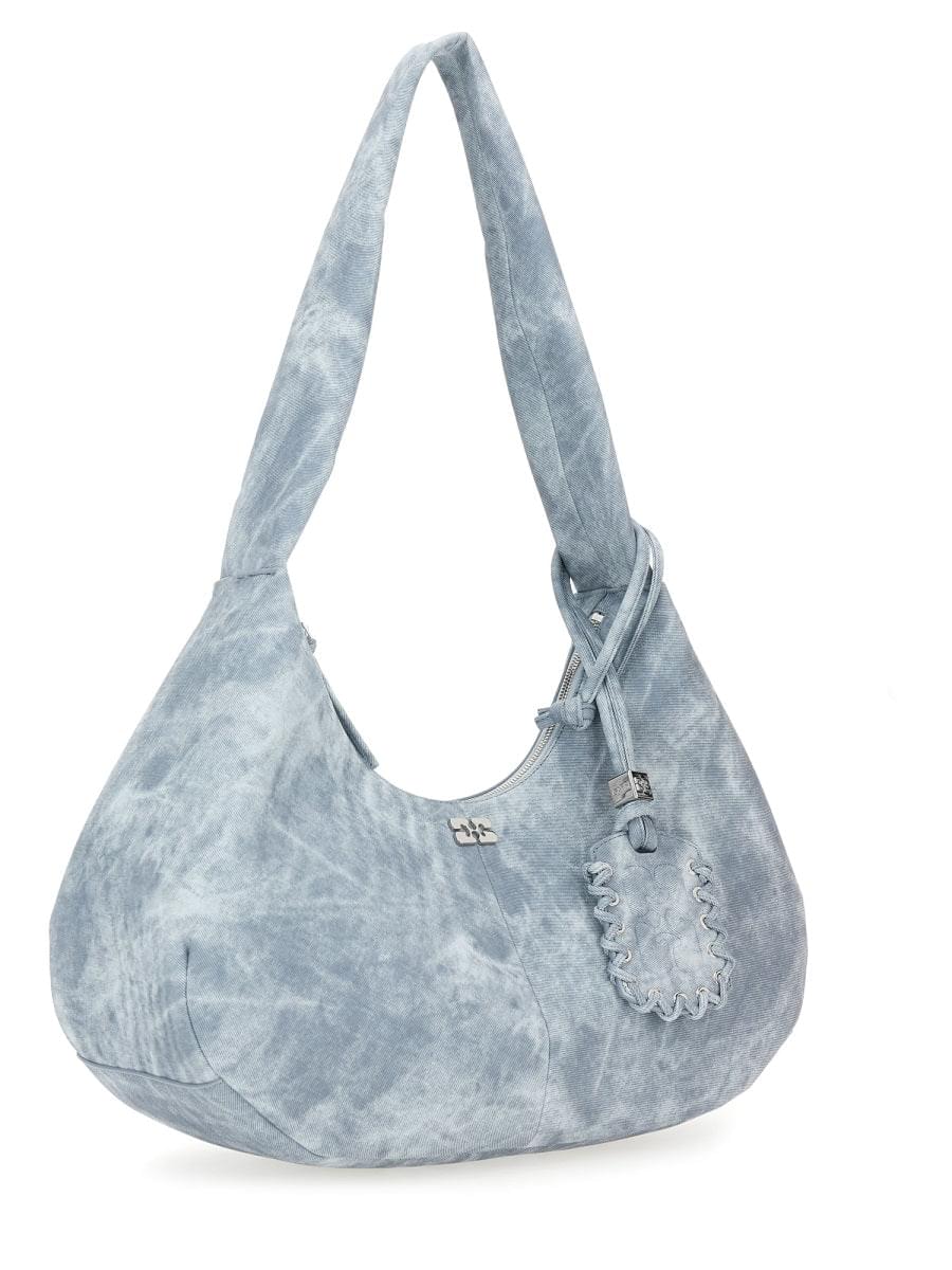 Ganni Women Medium "Bleached" Hobo Bag