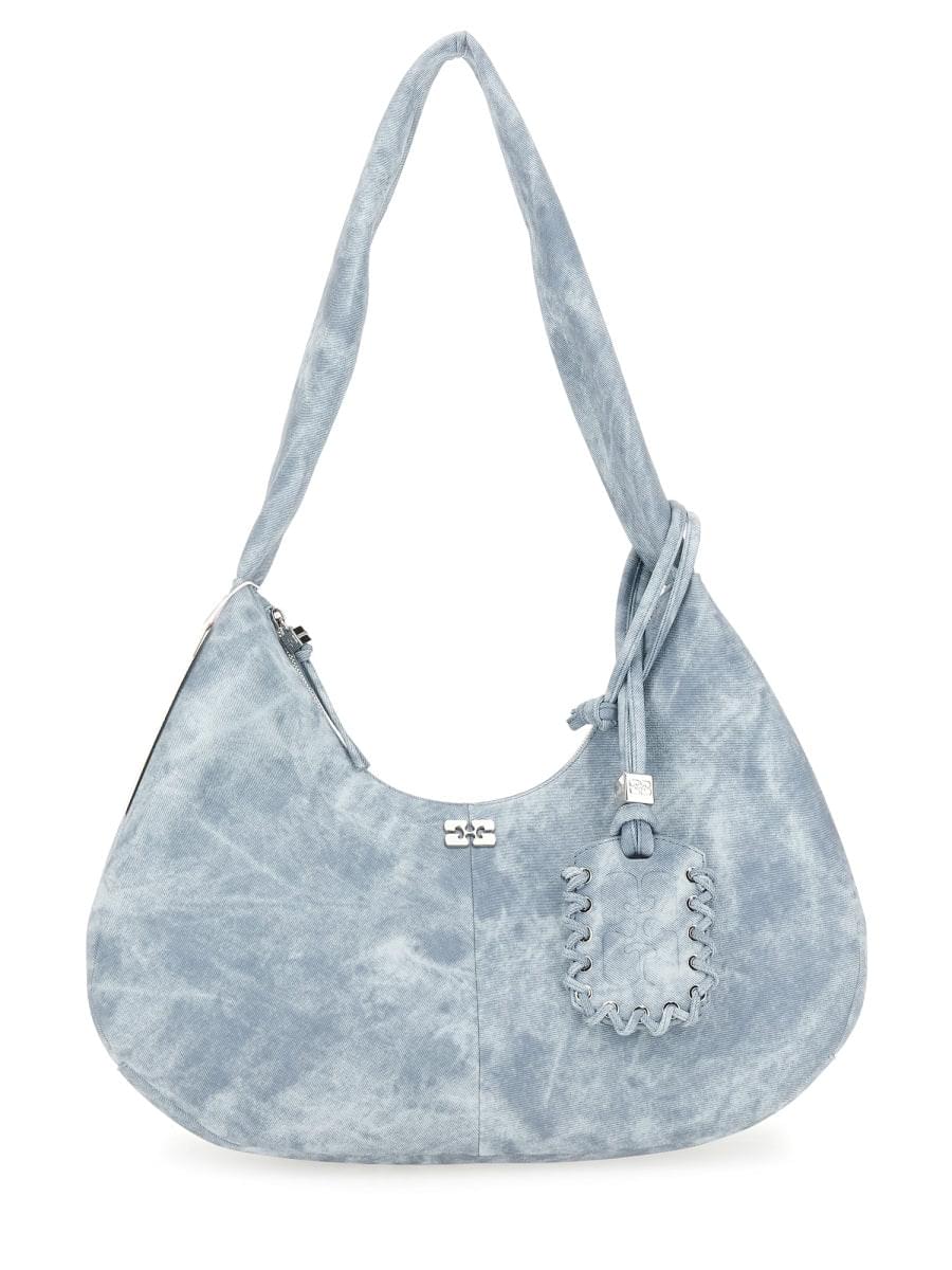 Ganni Women Medium "Bleached" Hobo Bag