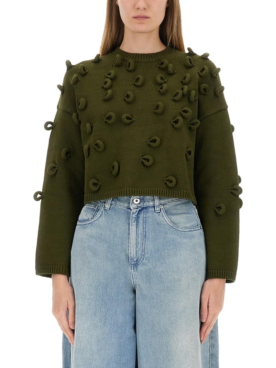 Jw Anderson Women Loop Cropped Jersey