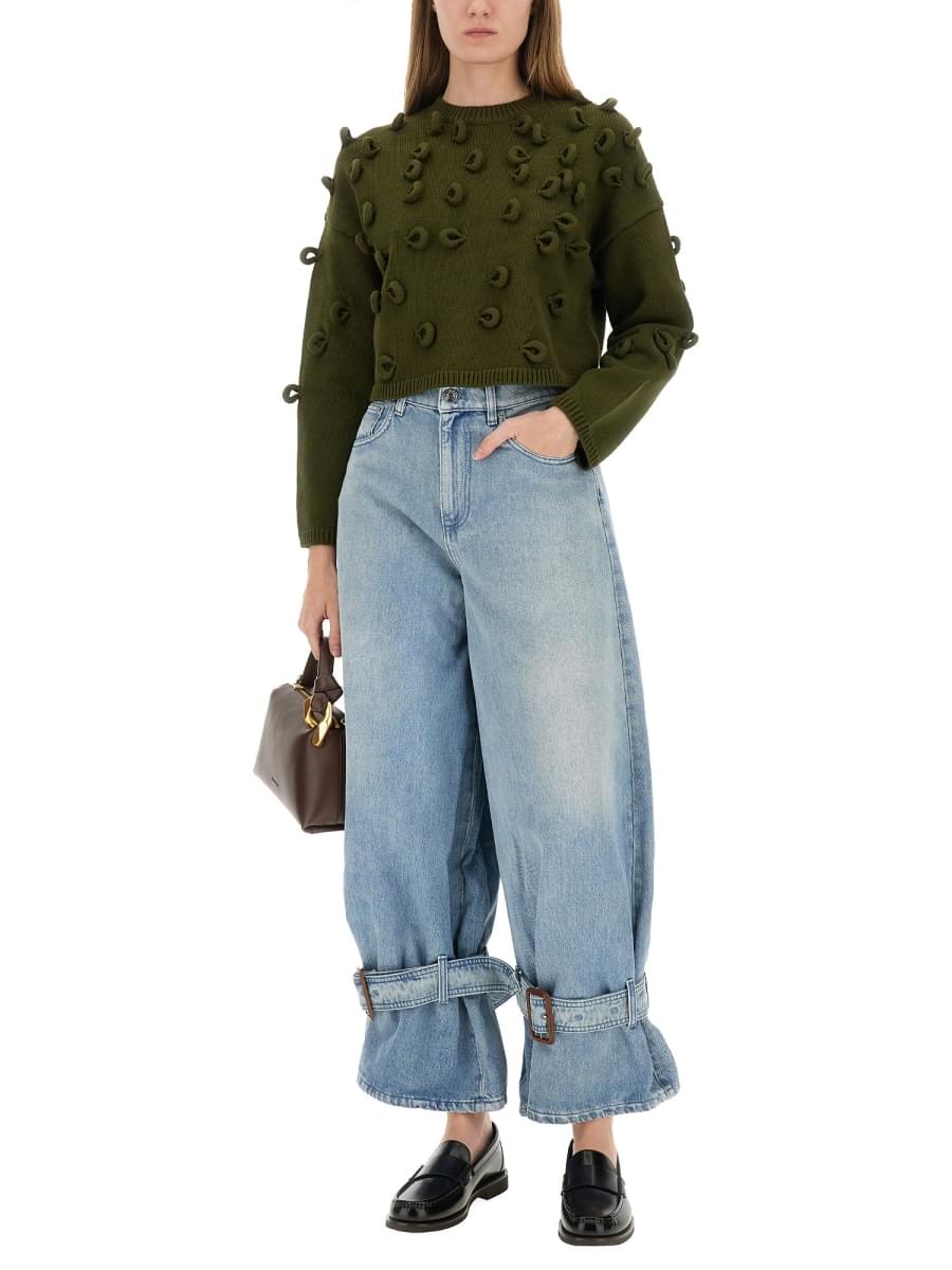 Jw Anderson Women Loop Cropped Jersey