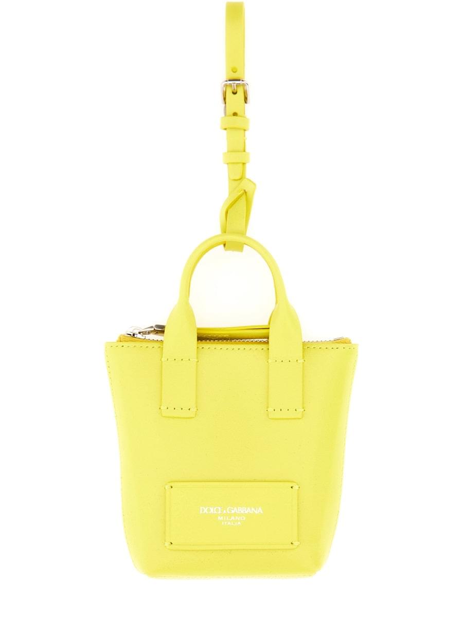 Dolce & Gabbana Unisex Leather "Minibag" Charm
