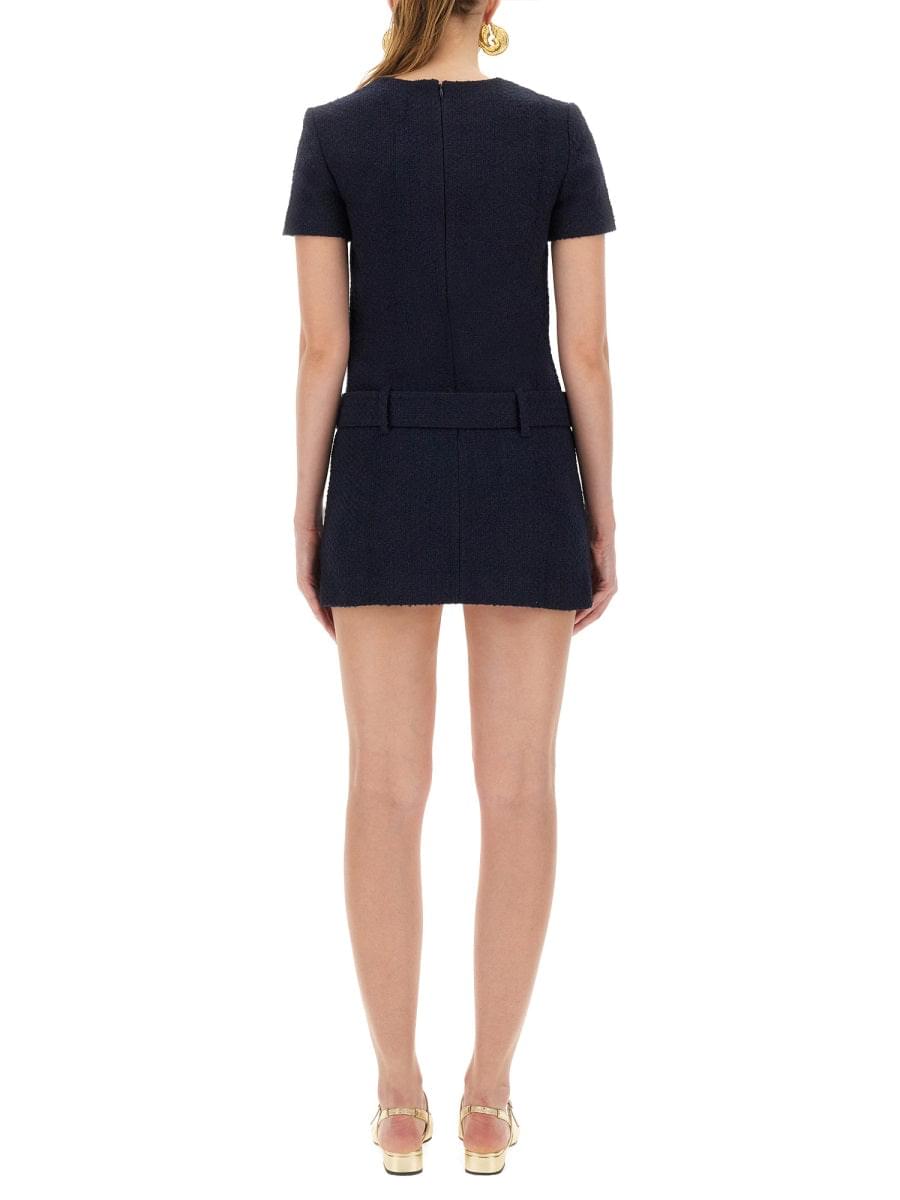 Self-Portrait Women Mini Boucle Dress