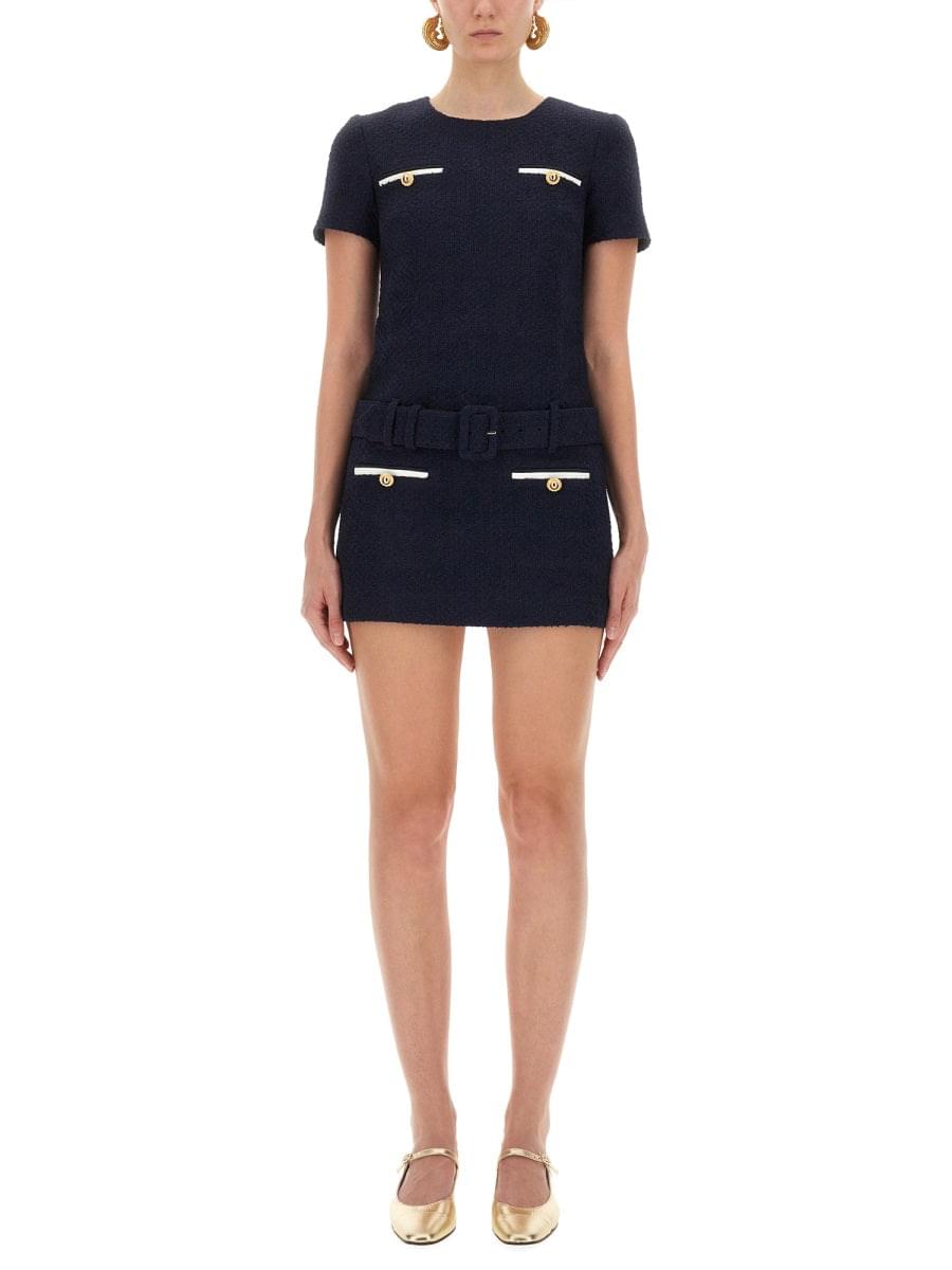 Self-Portrait Women Mini Boucle Dress