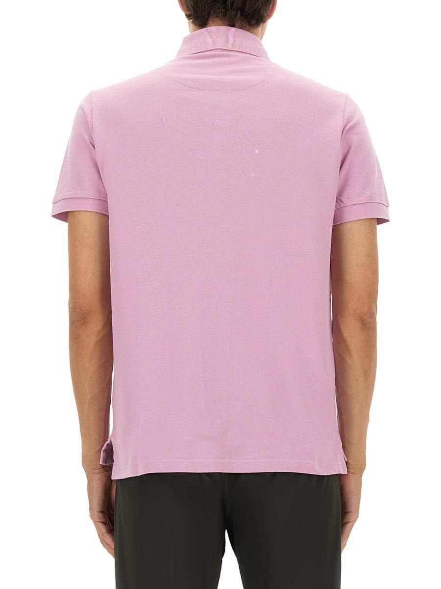 Etro Men Cotton Polo Shirt With Pegasus