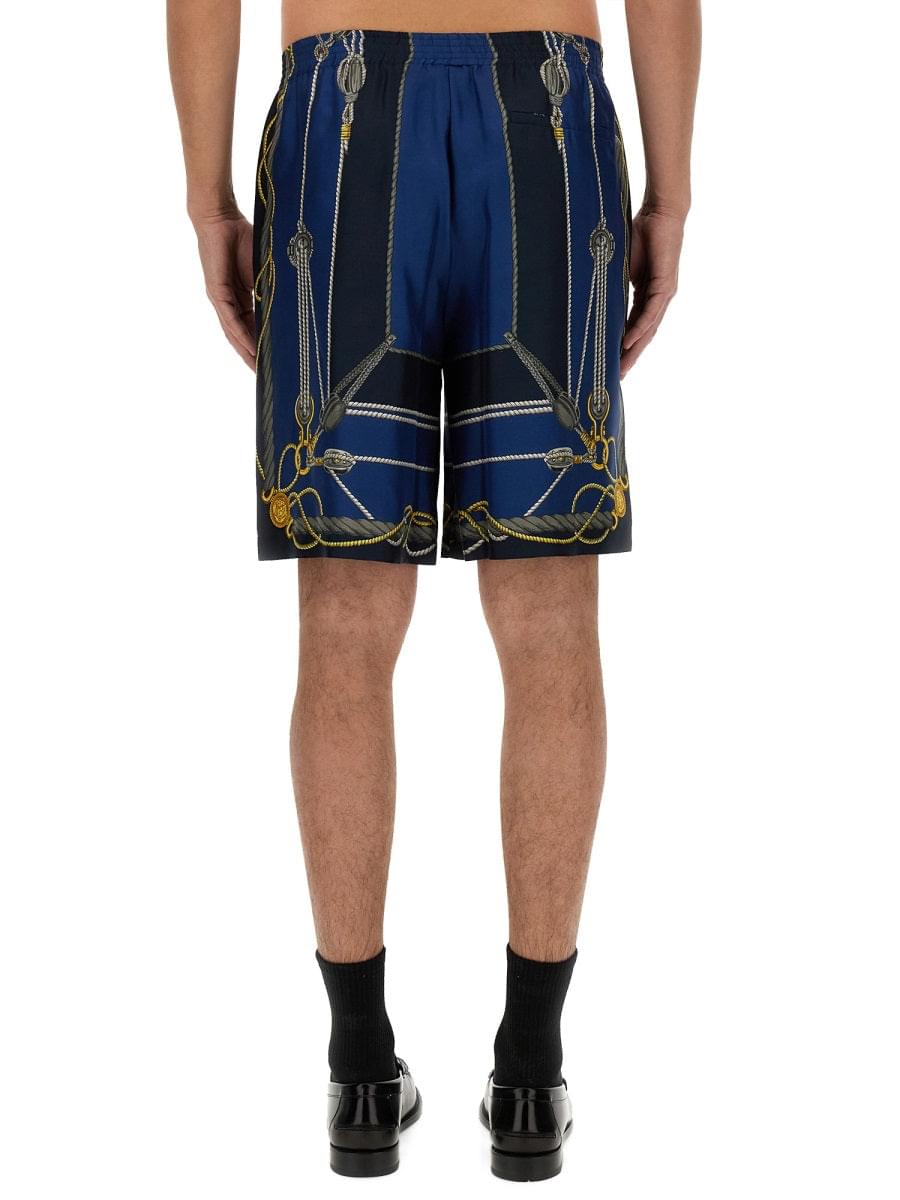 Versace Men Twill Bermuda Shorts
