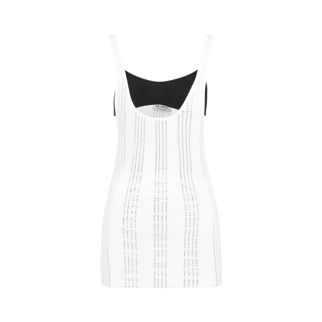 The Attico Flat Ribbed Jersey Tank Top Women