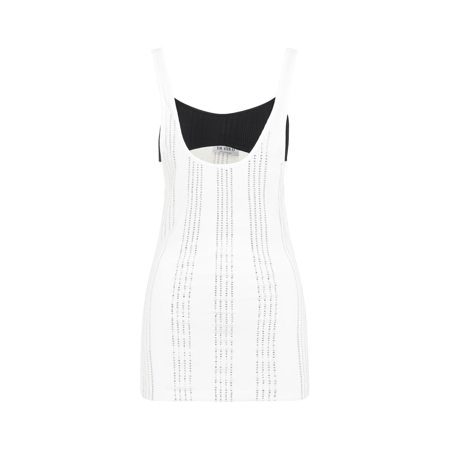 The Attico Flat Ribbed Jersey Tank Top Women