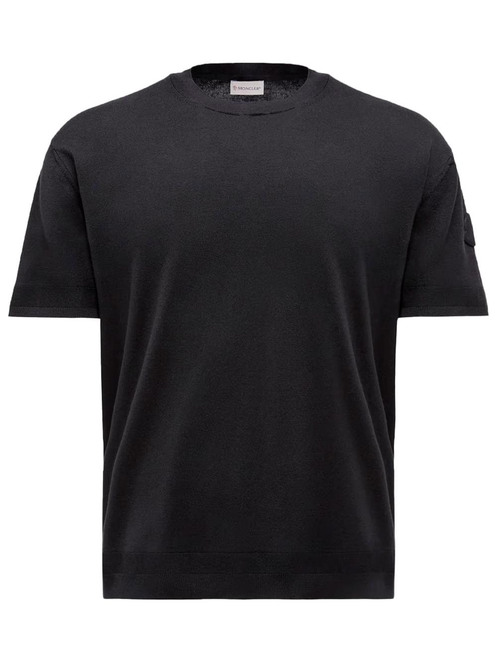 Moncler Men Silk & Cotton Knit T-Shirt