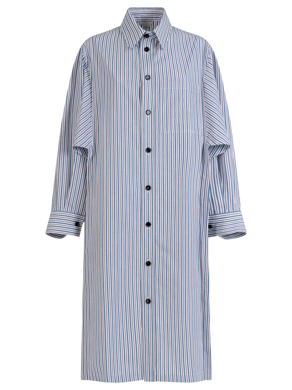 Bottega Veneta Women Light Cotton Striped Dress