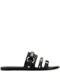 Balenciaga Women City Flat Mule In Arena Lambskin