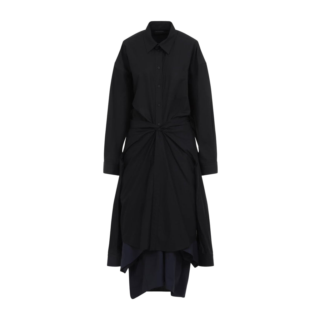 Balenciaga Maxi Patched Shirt Women