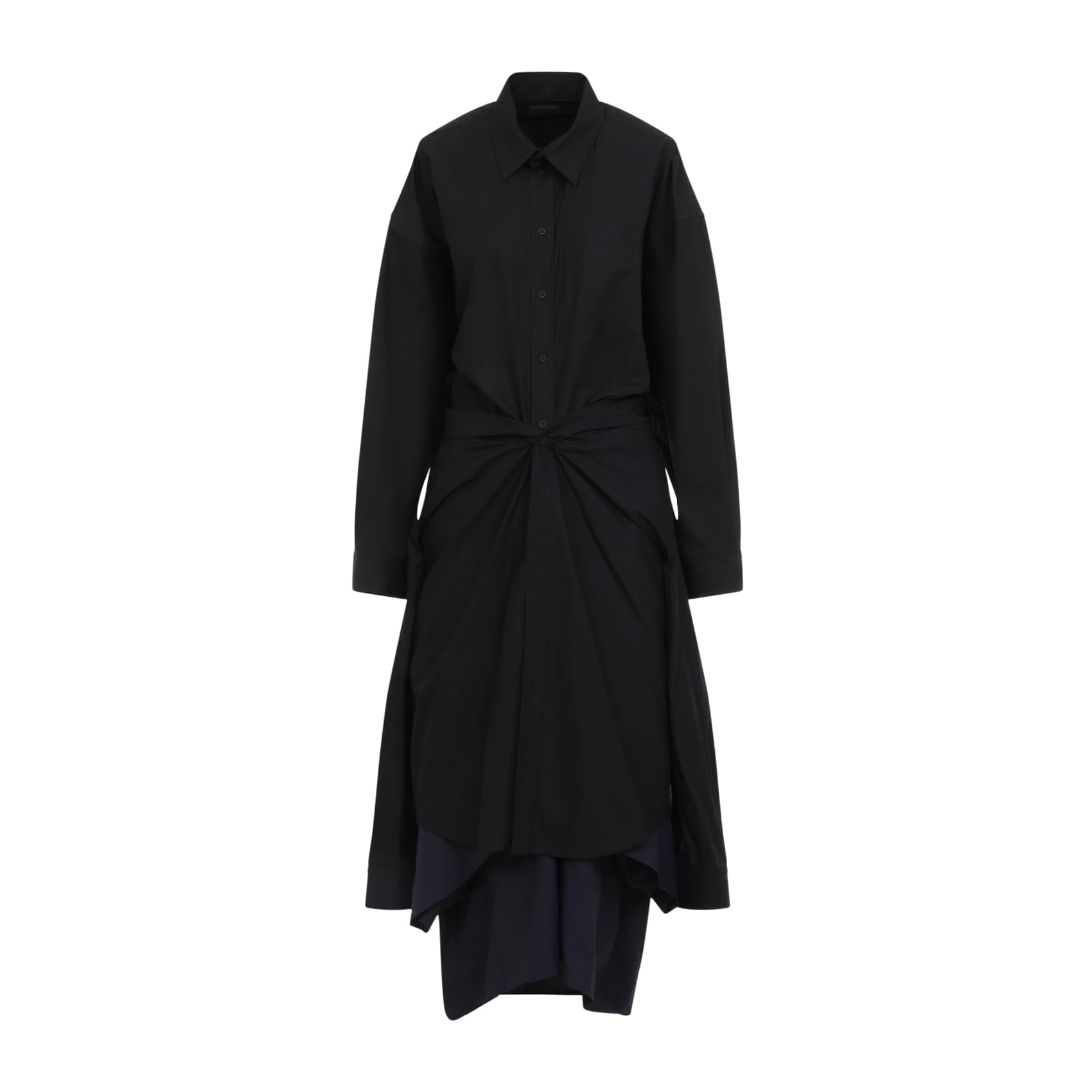 Balenciaga Maxi Patched Shirt Women