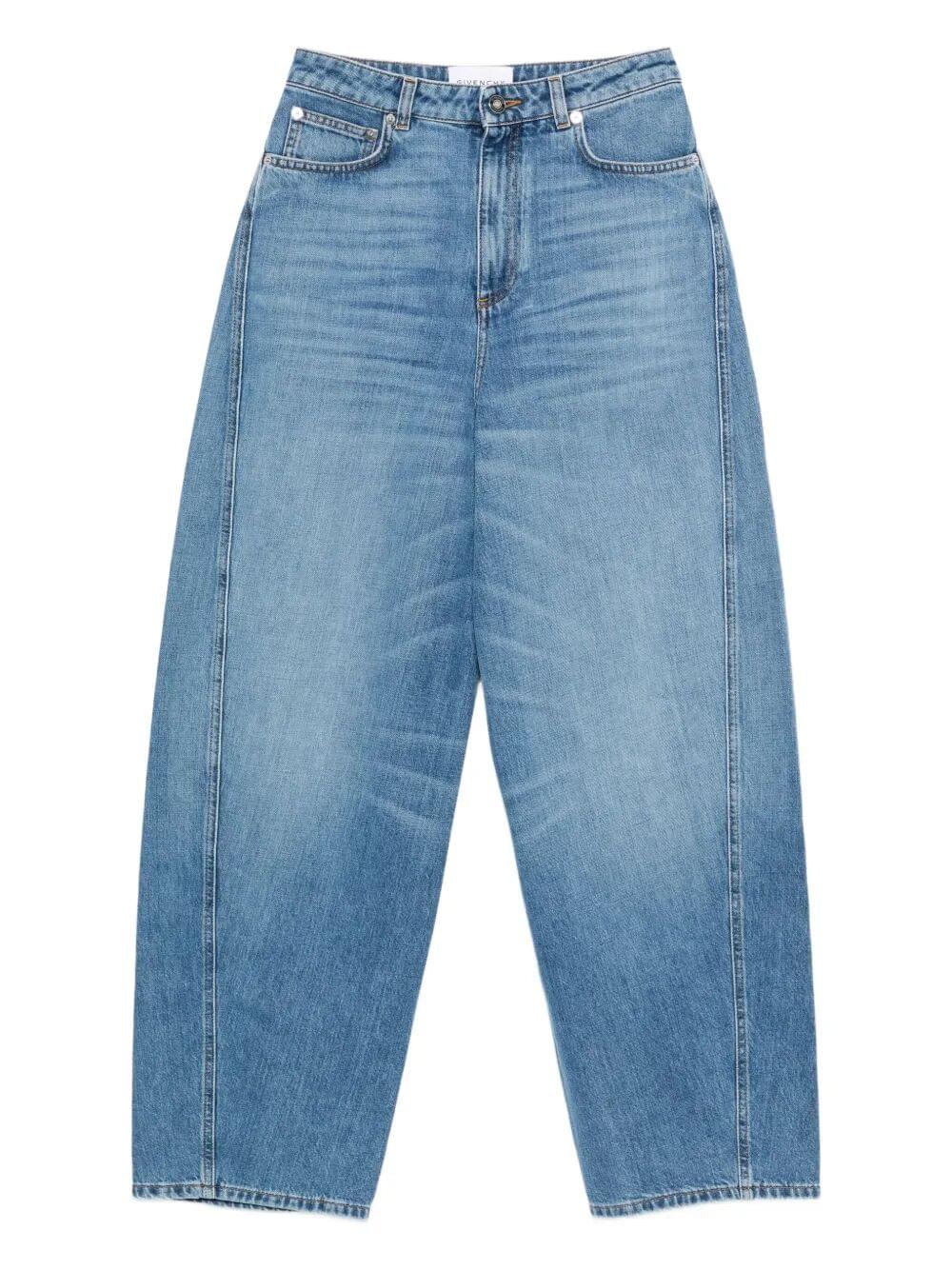 Givenchy Women Cocoon Logo-Patch Jeans