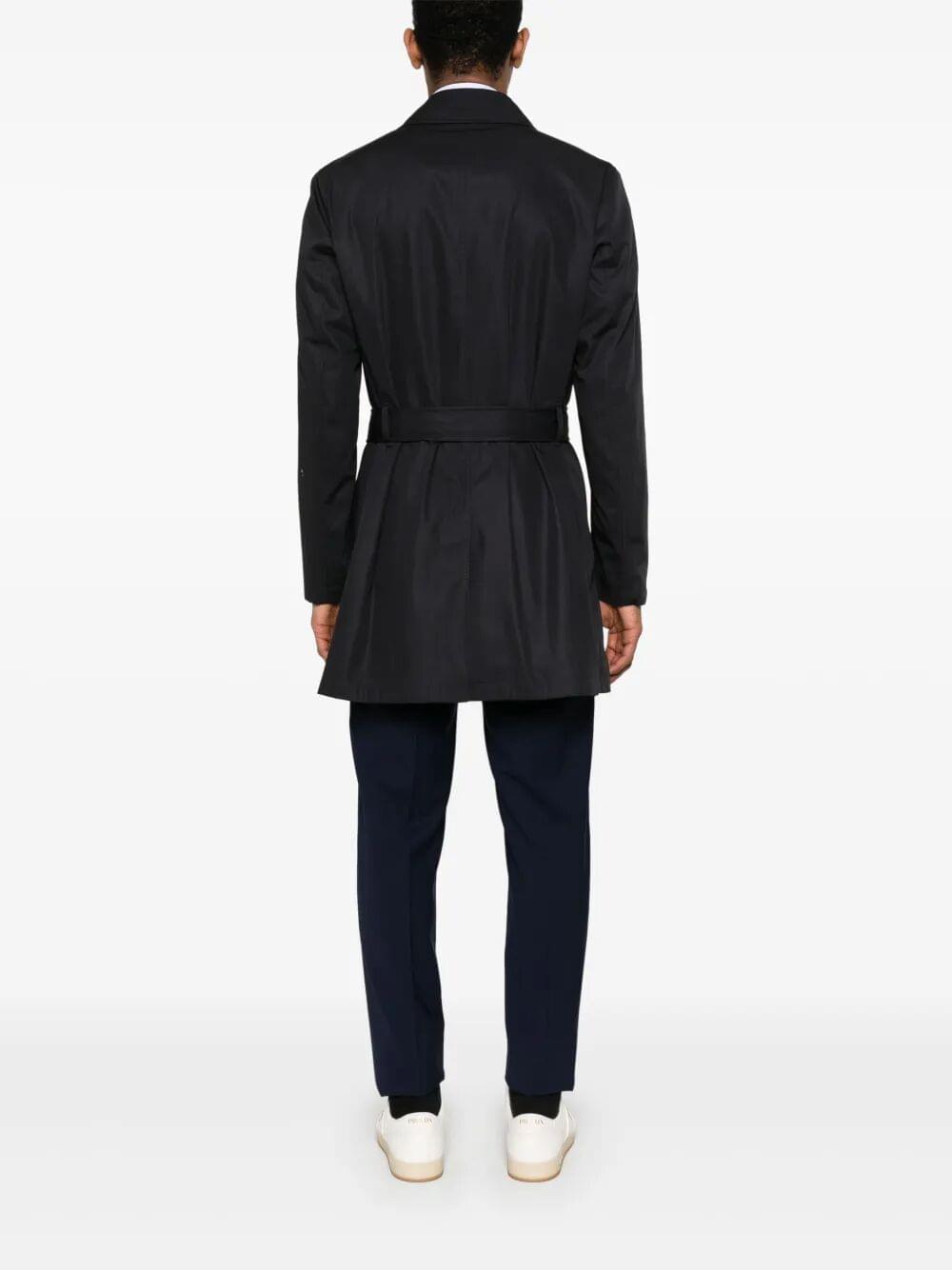 Herno Men Double-Breasted Trench Coat In Dean