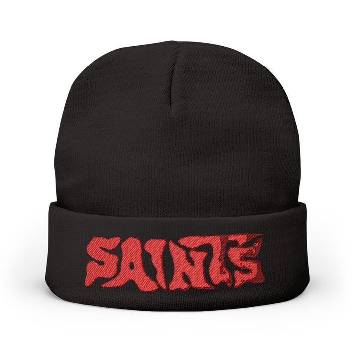 Embroidered 'Saints' Knit Beanie