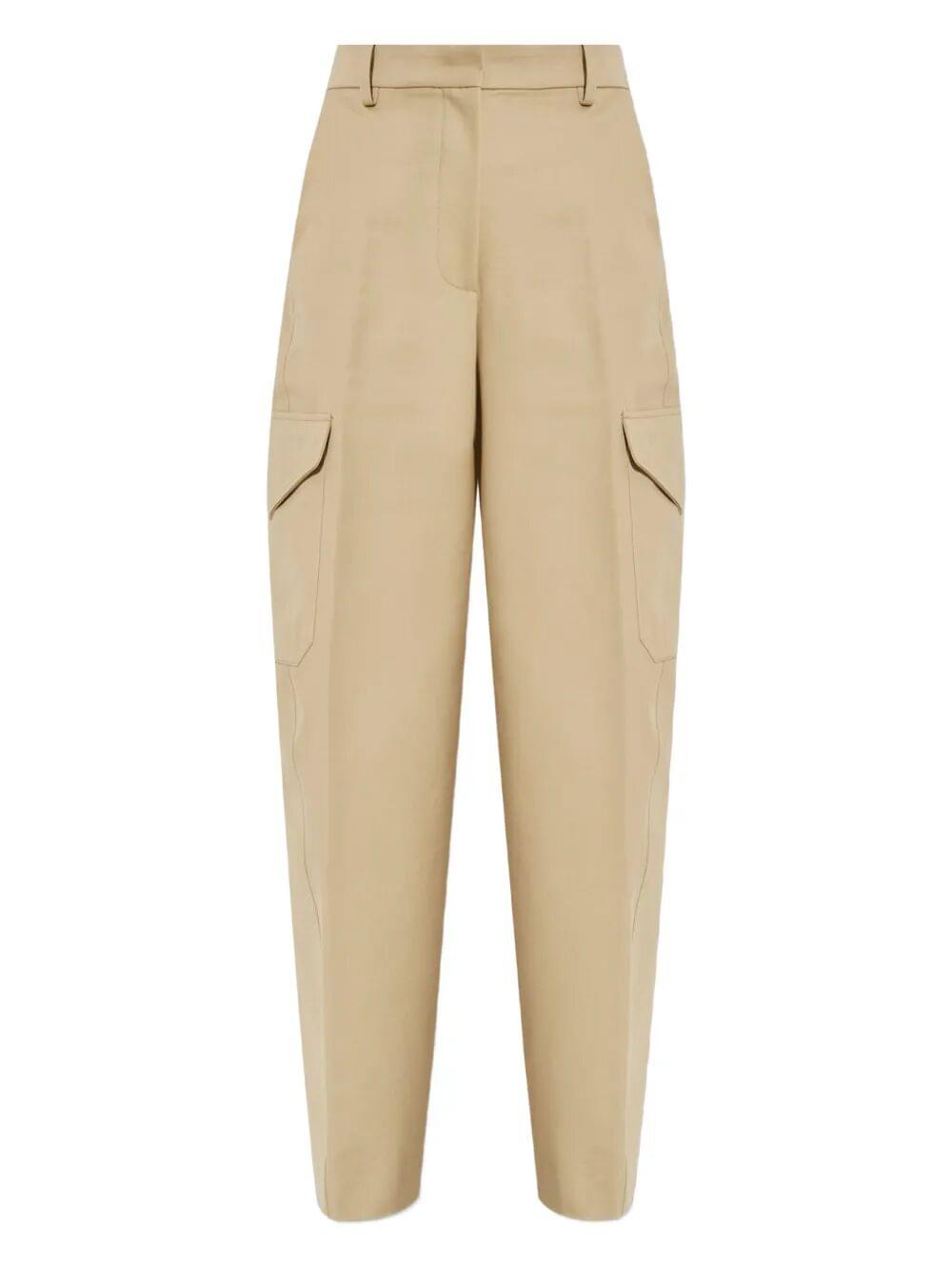 Givenchy Women Cotton And Wool Cocoon Trousers With Pockets