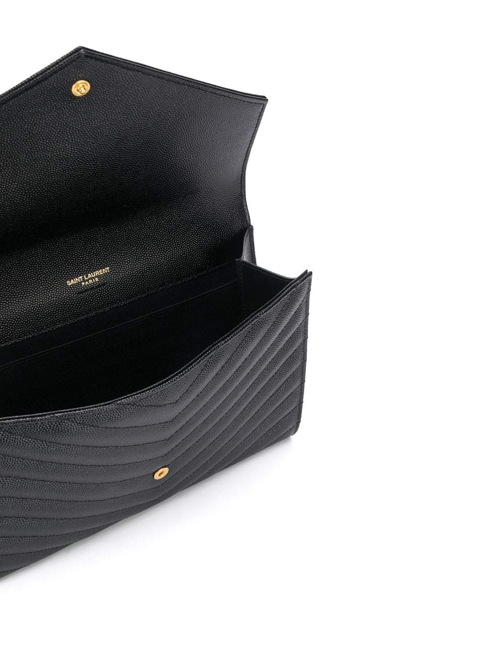 Saint Laurent Women Cassandre Matelassé Flap Pouch In Grain De Poudre Leather