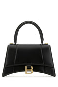 Balenciaga Women Black Leather Small Hourglass Handbag