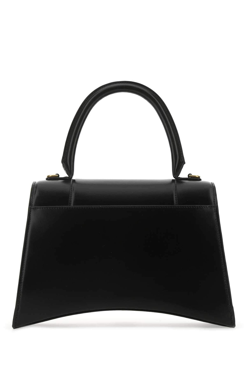 Balenciaga Women Black Leather Medium Hourglass Handbag