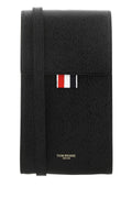 Thom Browne Men Black Leather Phone Holder