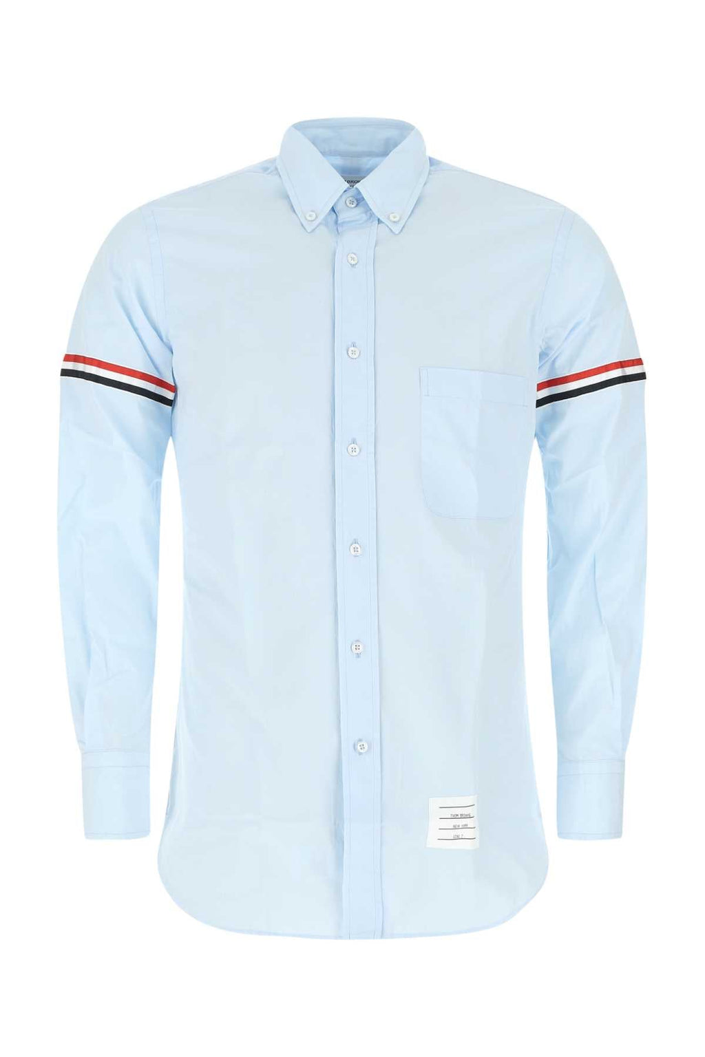 Thom Browne Men Powder Blue Cotton Shirt