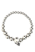 Alexander Mcqueen Men Silver Metal Bracelet
