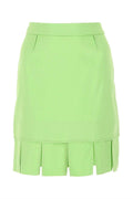 Bottega Veneta Women Pastel Green Stretch Viscose Miniskirt