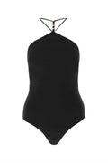 Bottega Veneta Women Black Stretch Cashmere Blend Bodysuit