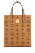 Mcm Unisex Printed Canvas Shopping Bag
