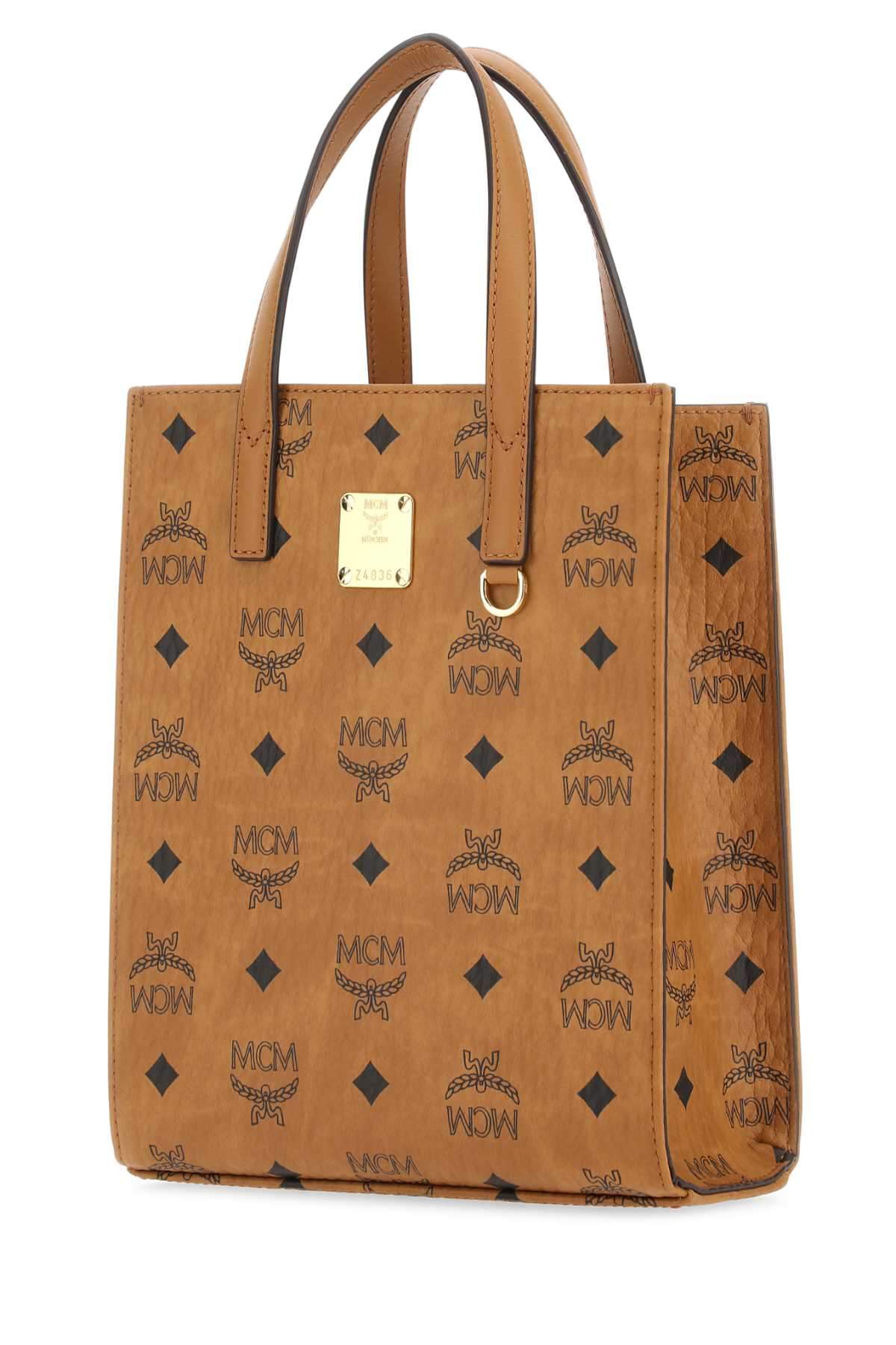 Mcm Unisex Printed Canvas Shopping Bag