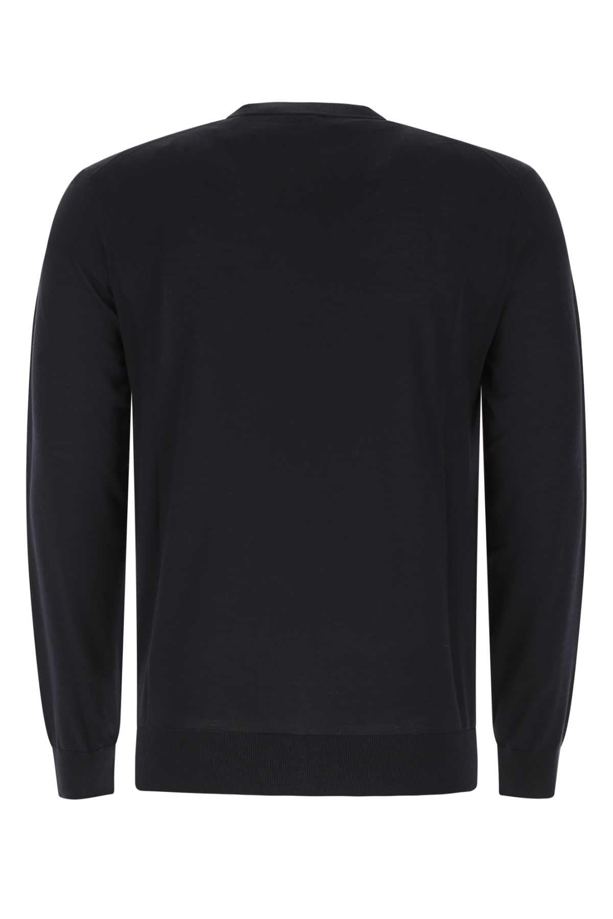 Prada Men Midnight Blue Wool Sweater